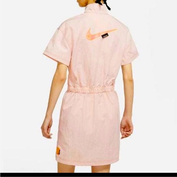 Nike Swooshwear Pink Nylon Dress EUC SZS - Picture 7 of 9